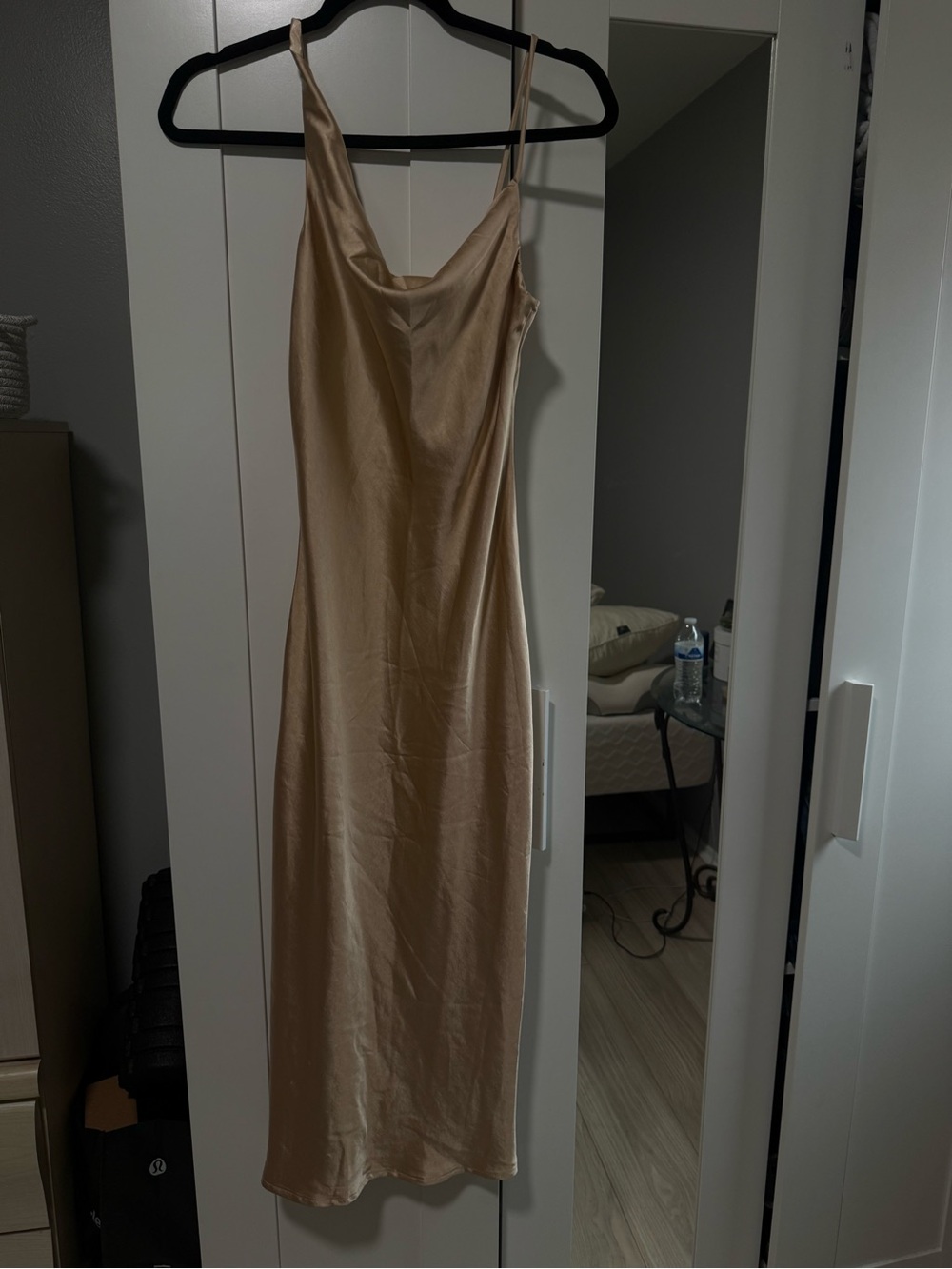 Princess Polly Champagne Satin Slip Dress